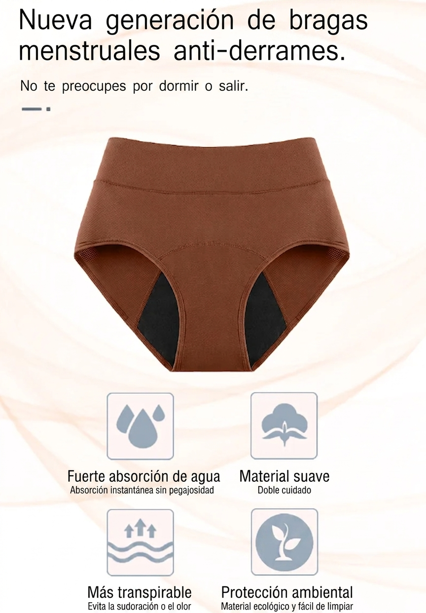 Braguitas Menstruales Reutilizables: Máxima Absorción y Comodidad sin Fugas
